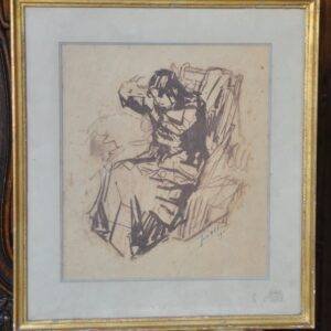 Jos Albert, La toilette, tekening