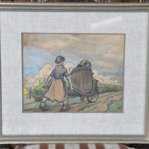 Alfred Ost, Meisje en kruiwagen